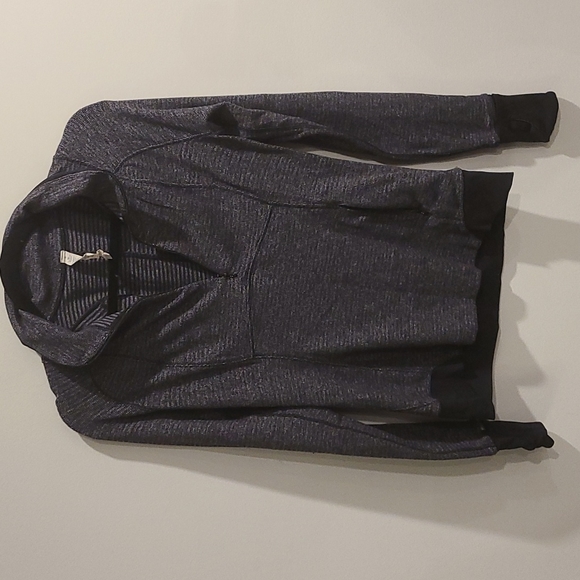 Lululemon Runderful 1/2 Zip Mini Check Pique Black Heathered Black / Black - Picture 13 of 16